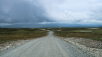 Gravelroad over de Flatruet.