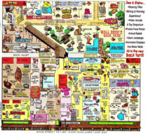 De plattegrond van het complex...