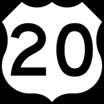 US highway 20.