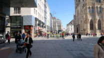 Vanuit de metro staan we meteen op de Stephansplatz.