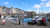 De havenkom van het stadje Honfleur.