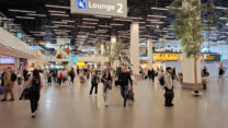 Altijd druk en bedrijvig op de luchthaven.