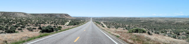 De onafzienbare prairie in Idaho.